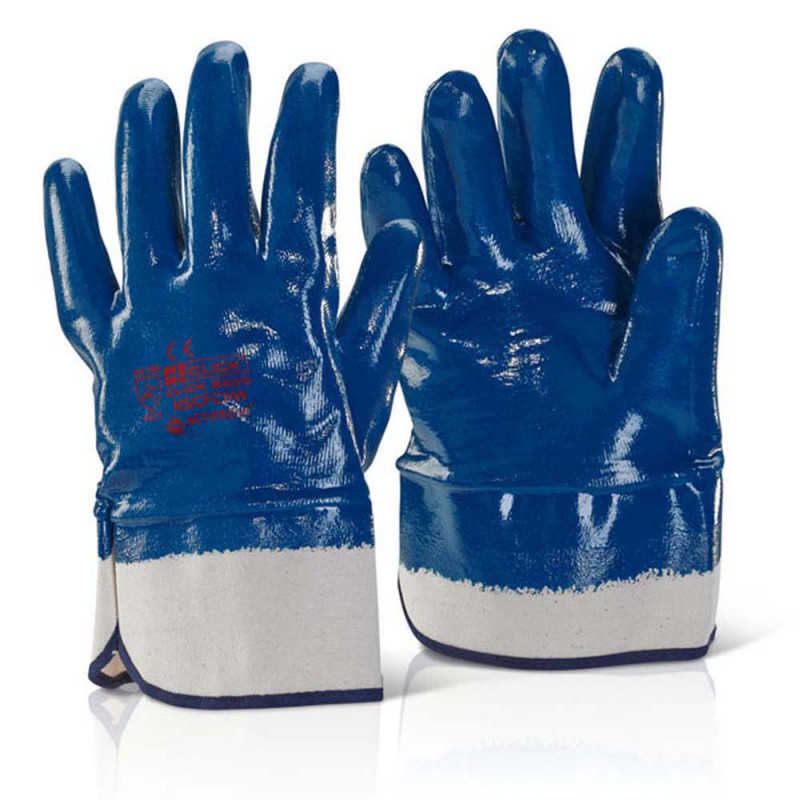 Nitrile Fully Coated Open Cuff Gloves