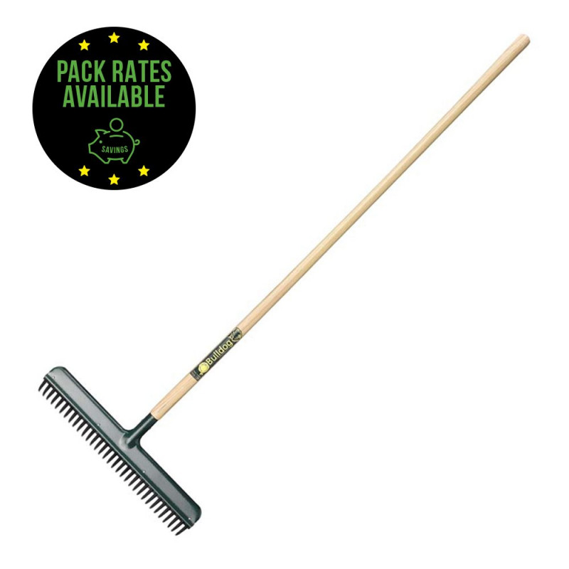 Bulldog Wizard rubber tine rake, 20