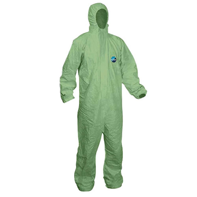 Green Tyvek Chemical Resistant Disposable Spraysuit Type 5/6