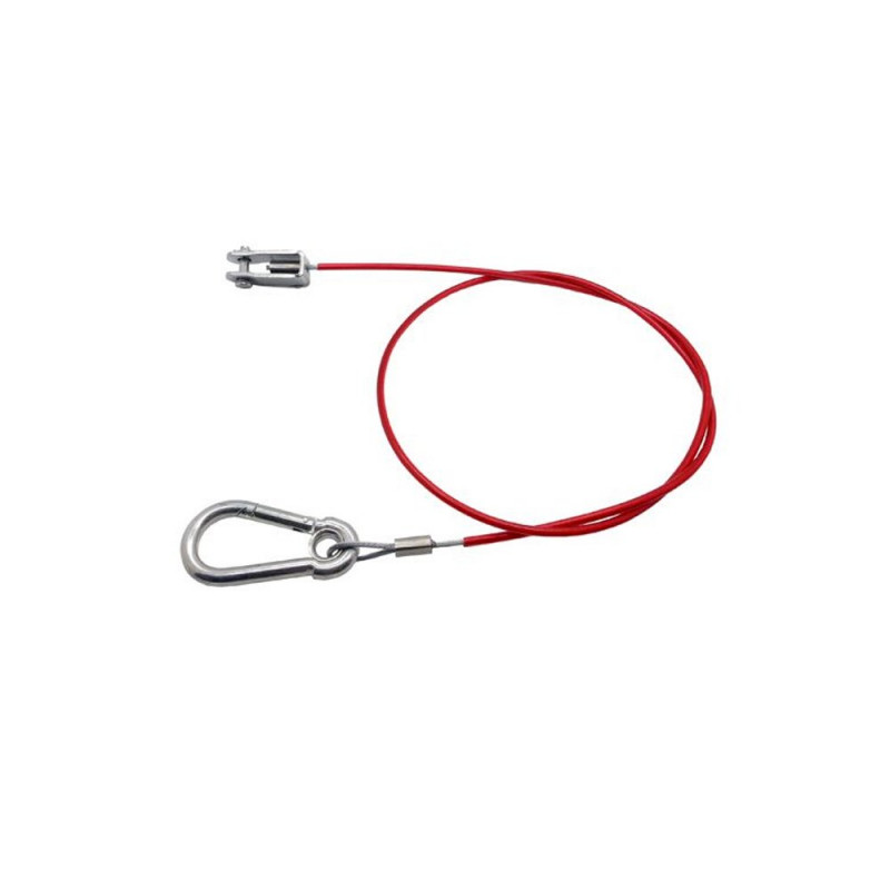 Heavy Duty Trailer Breakaway Cable, Carbine Hook & Clevis